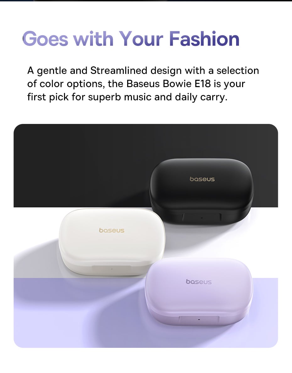 Tai nghe Bluetooth True Wireless Baseus Bowie E18