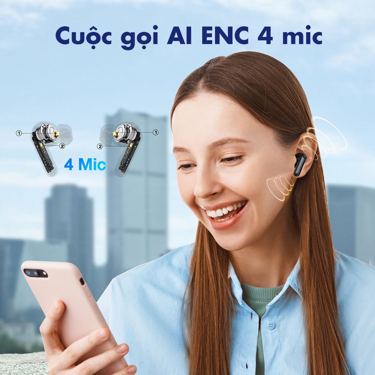 Tai nghe Bluetooth True Wireless EarFun Air Life