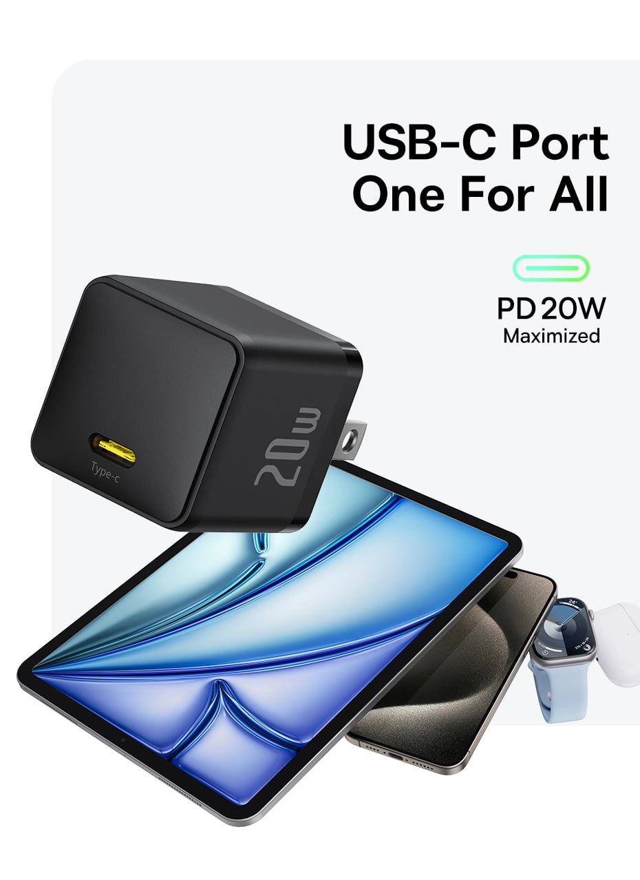 Sạc nhanh Baseus Palm 1C 20W US Sạc nhanh Baseus Palm 1C 20W US