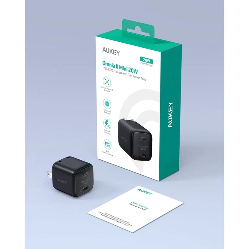 Sạc nhanh Aukey PD 20W PA-B1T Omnia 1C 