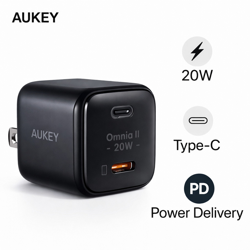 Sạc nhanh Aukey PD 20W PA-B1T Omnia 1C 