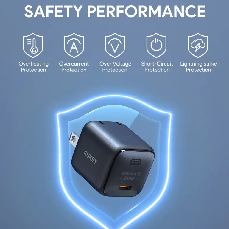 Sạc nhanh Aukey PD 20W PA-B1T Omnia 1C 
