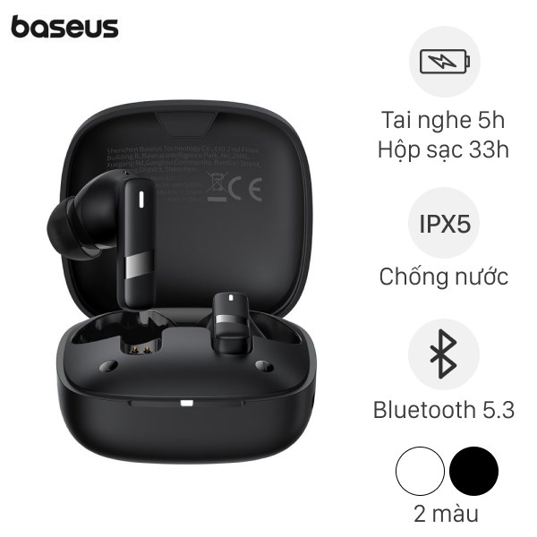 Tai nghe Bluetooth True Wireless Baseus Bowie E20s
