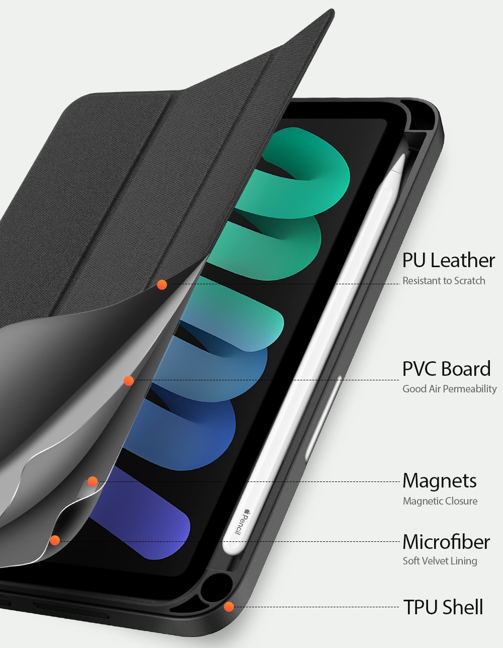Bao da iPad Mini 6/Mini 7 8.3 inch