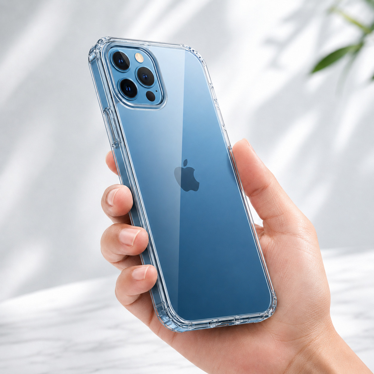 Ốp lưng iPhone 12 Pro Max viền dẻo lưng kính