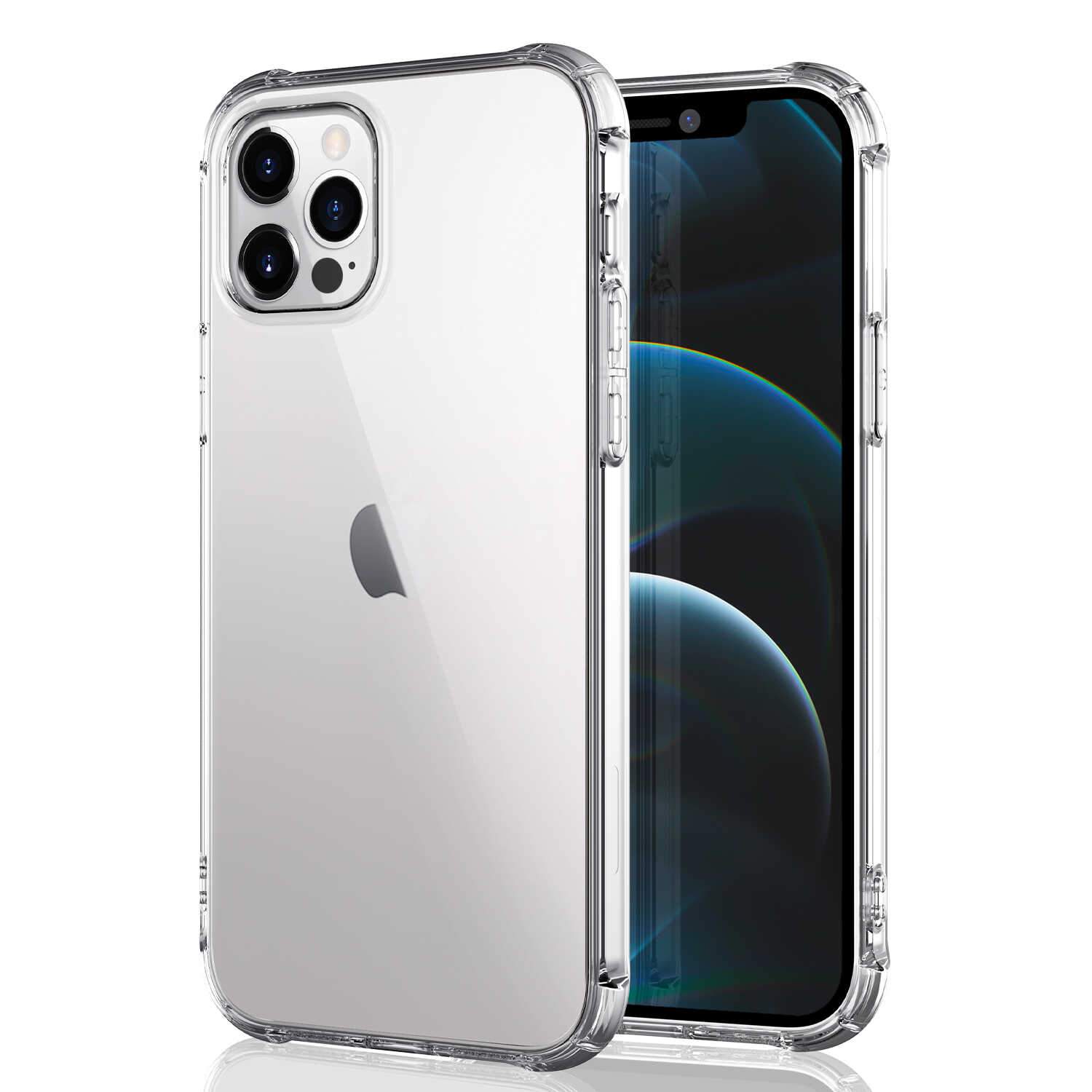 Ốp lưng iPhone 12 Pro Max viền dẻo lưng kính