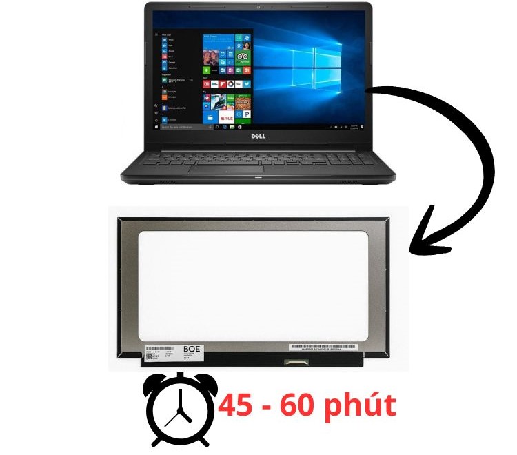 Thay màn hình laptop Dell Inspiron 3448 - 19