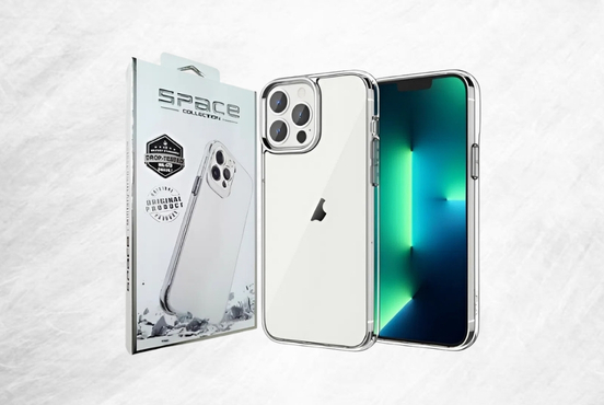 Ốp lưng iPhone 13 Pro kính viền dẻo SPACE