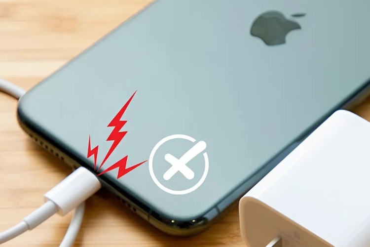 Thay cáp sạc iPhone 11 chính hãng REXON 4