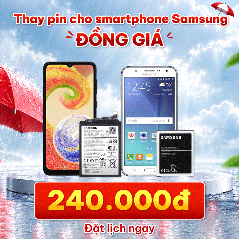 thay pin samsung 240 ngàn