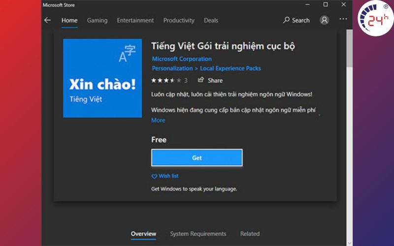 Cach cai tieng Viet tren Windows 11