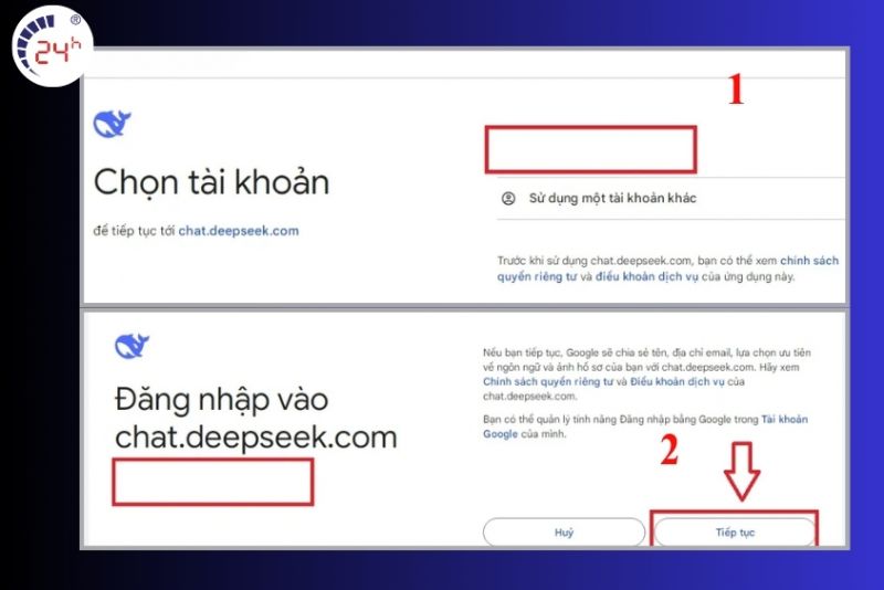 Đăng ký tài khoản DeepSeek bước 3