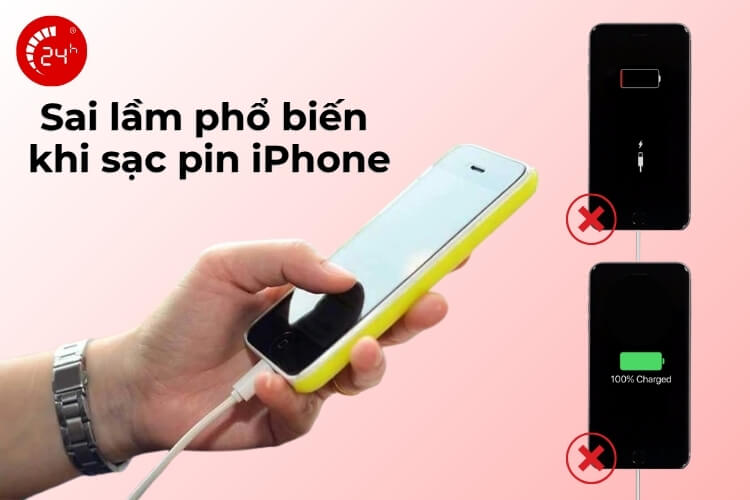 Những sai lầm phổ biến khi sạc pin iPhone