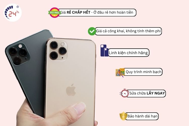thay kính lưng iphone 11 pro max