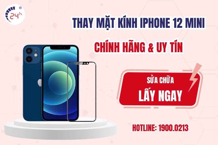 Thay mặt kính iPhone 12 Mini