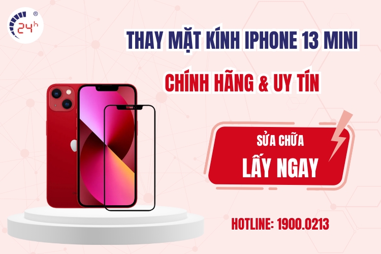 thay mặt kính iPhone 13 mini