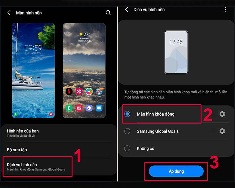 Hướng dẫn thay đổi ảnh nền điện thoại Samsung độc lạ cực dễ