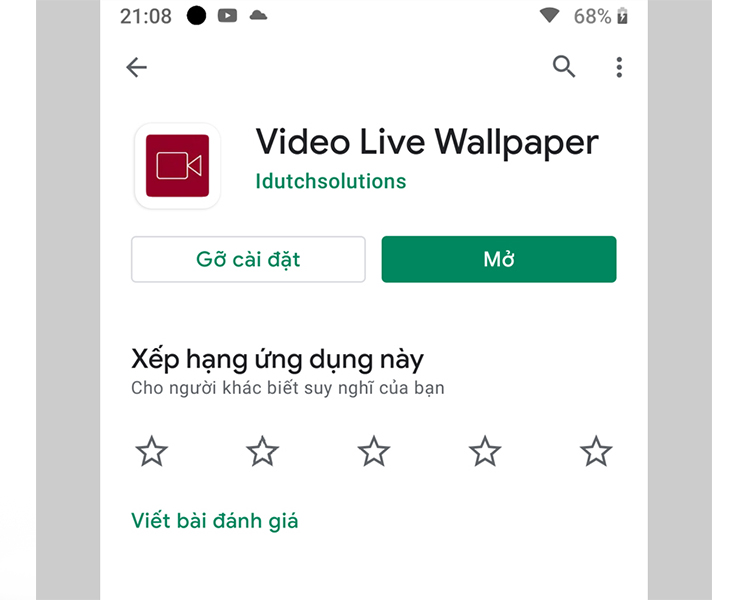 tải ứng dụng Video Live Wallpaper từ CH Play