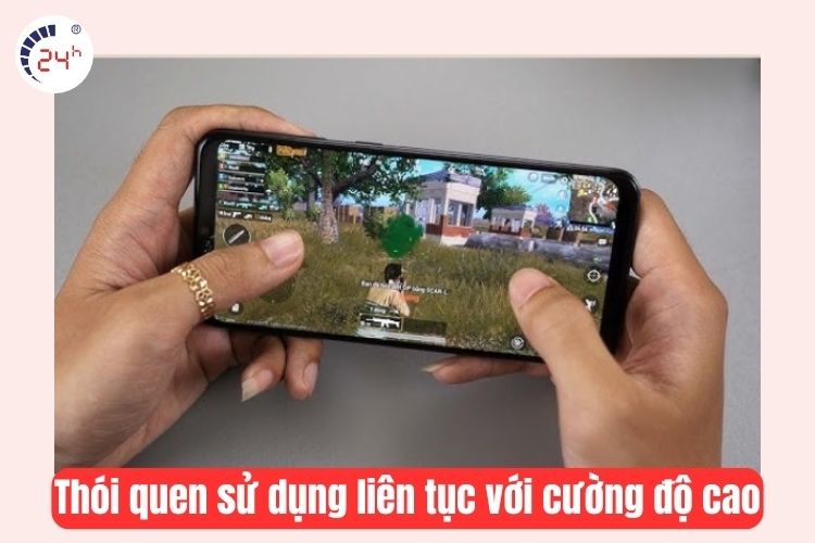 Chơi game liên tục và âu dần sẽ giảm khả năng tích điện