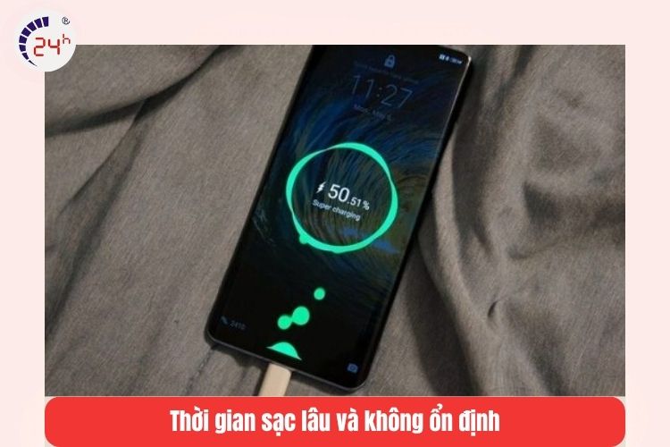 Thời gian sạc pin của Samsung S22 lâu hoặc không ổn định