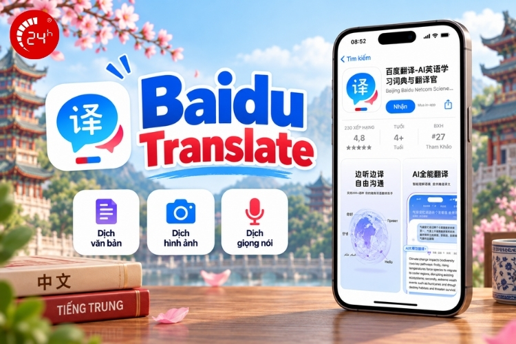 App dịch tiếng Trung Baidu Translate