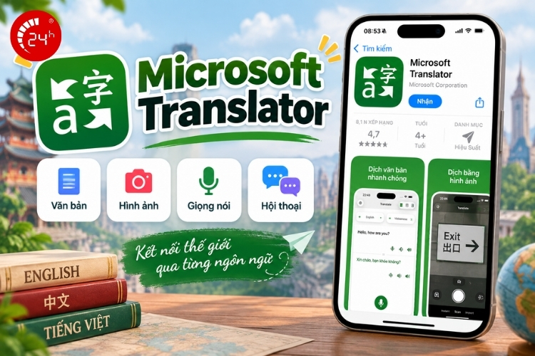 App dịch tiếng Trung Microsoft Translator