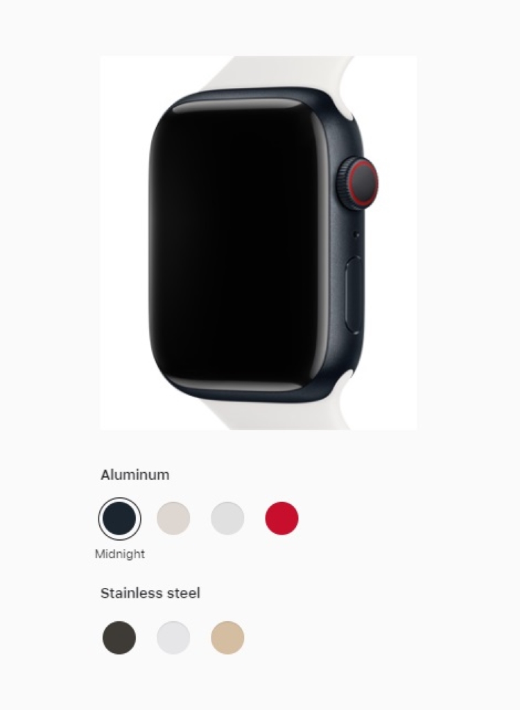 Apple Watch bản nhôm thường có nhiều màu sắc hơn bản thép