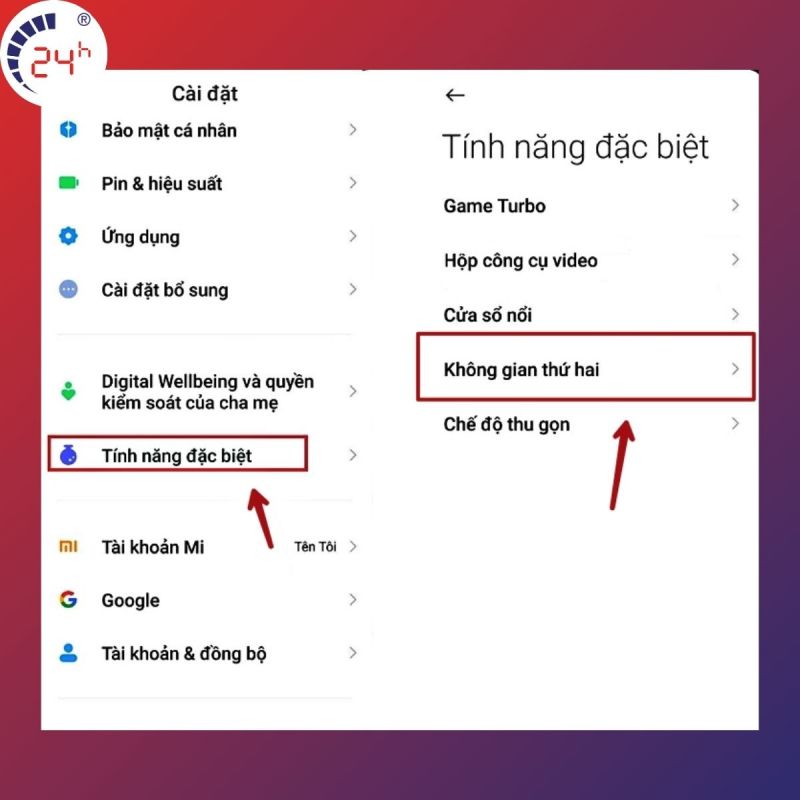 Cách tạo không gian thứ 2 trên redmi