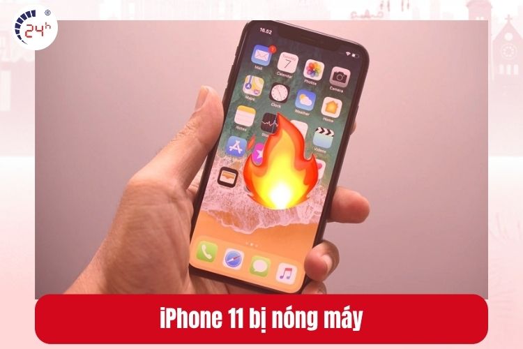 Hư kính lưng làm iPhone 11 bị nóng máy