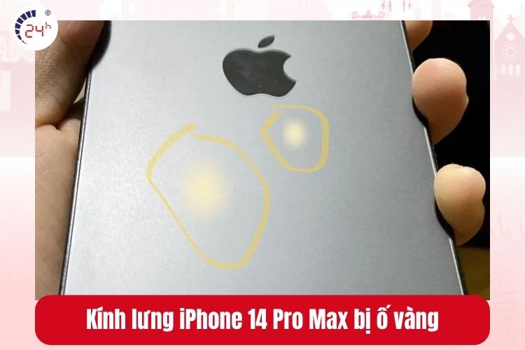 Kính iPhone 14 Pro Max bị ố hoặc ẩm