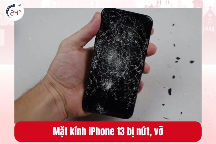 Mặt kính iPhone 13 bị nứt, vỡ