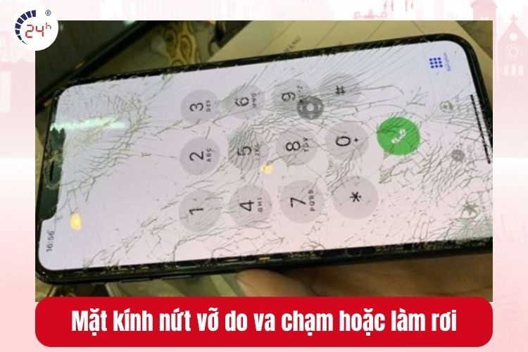 Mặt kính iPhone 13 Pro Max bị nứt vỡ do va chạm hoặc làm rơi