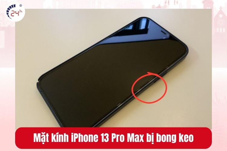 Mặt kính iPhone 13 Pro Max bị bong keo
