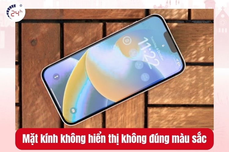 Mặt kính không hiển thị không đúng màu sắc