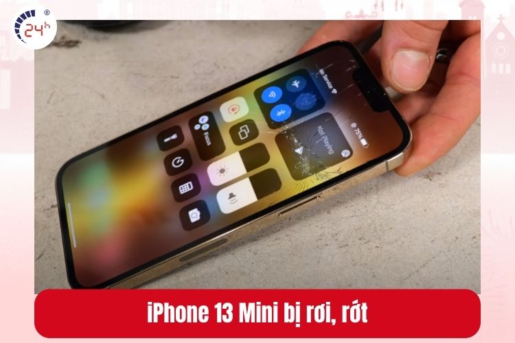 iPhone 13 Mini bị rơi, rớt gây nứt màn hình