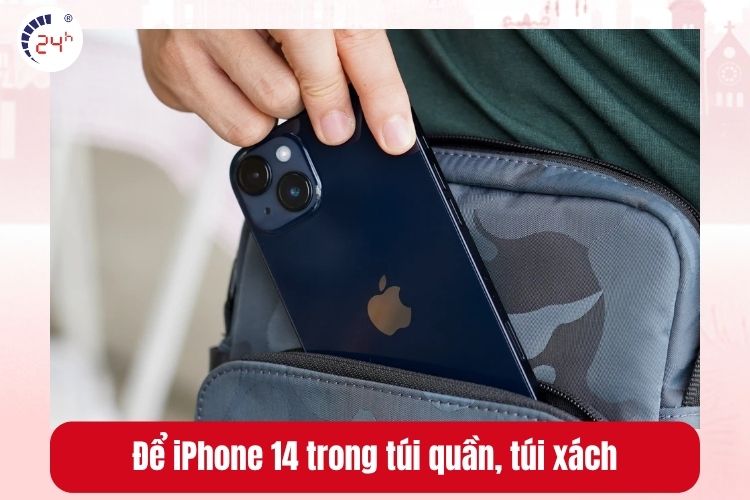 Để iPhone 14 trong túi quần, túi xách cùng với chìa khóa gây vỡ màn hình