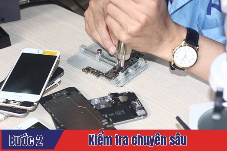Kiểm tra chuyên sâu trình trạng iPhone 14 Pro cần thay kính lưng