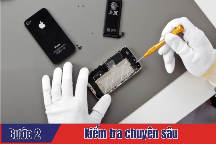 Kiểm tra chuyên sâu trình trạng iPhone 16 Plus cần thay kính lưng  