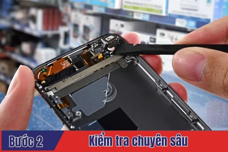 Kiểm tra chuyên sâu trình trạng iPhone 12 Pro cần thay mặt kính  