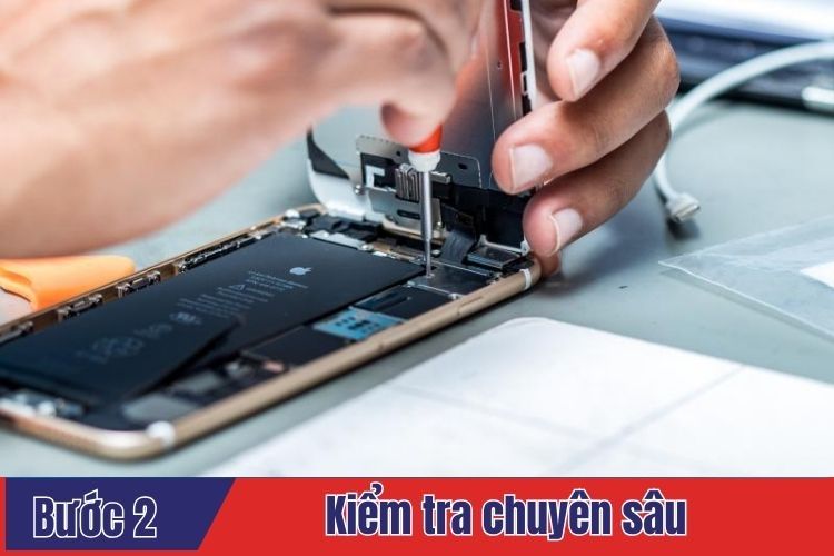 Kiểm tra chuyên sâu trình trạng iPhone 14 Pro cần thay mặt kính  