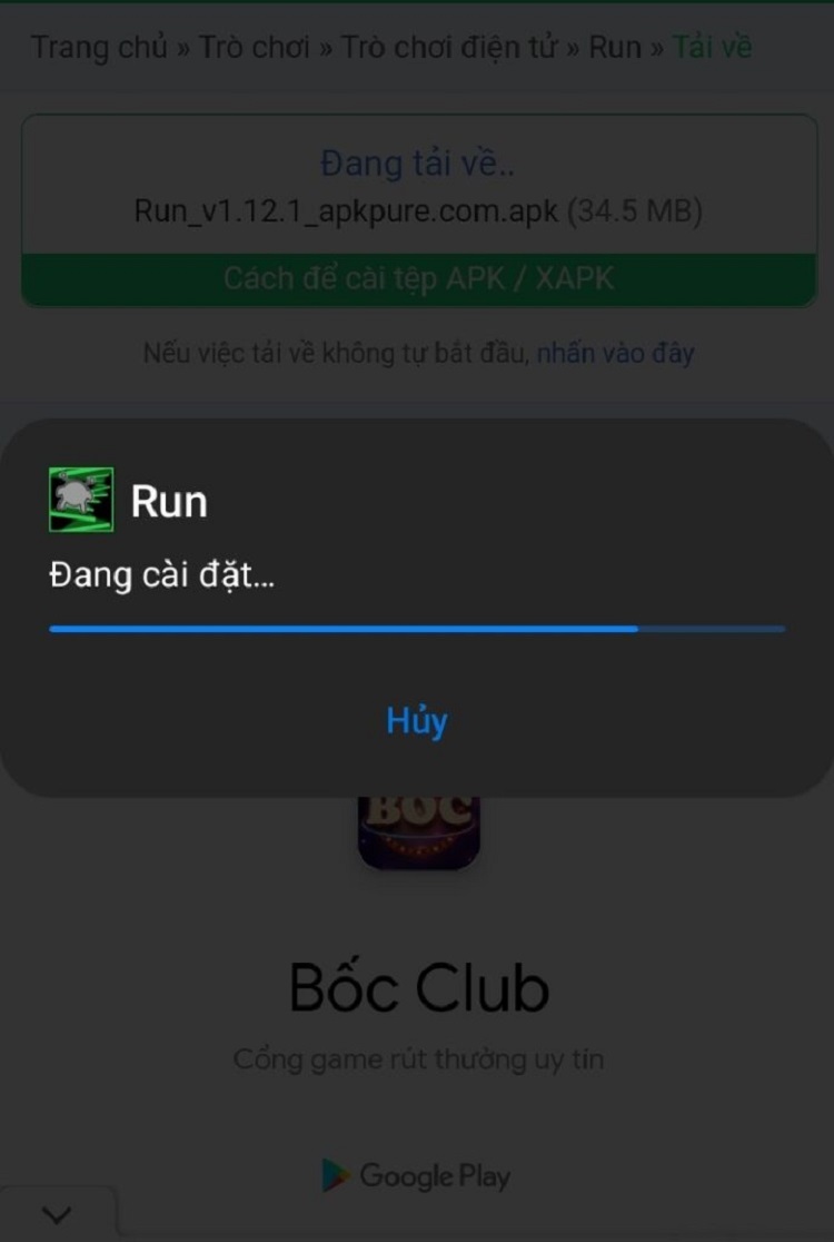 cách cài đặt file apk trên điện thoại android