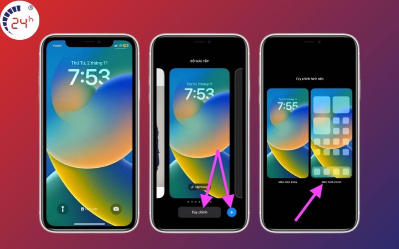 Cách đổi hình nền từ màn hình khóa iPhone
