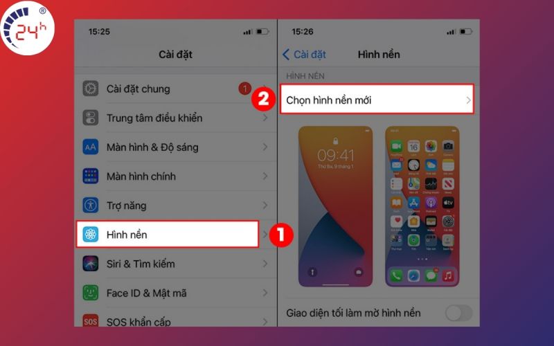 Cách cài hình nền iPhone bằng video