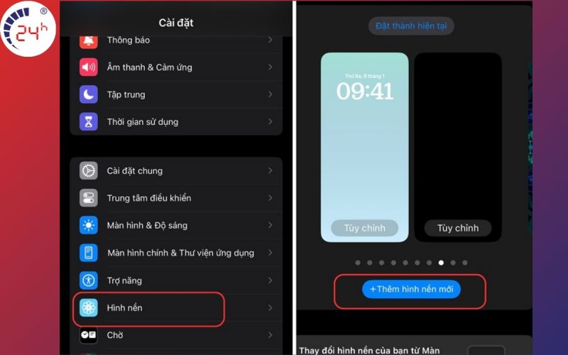 Cách cài hình nền iPhone iOS 17