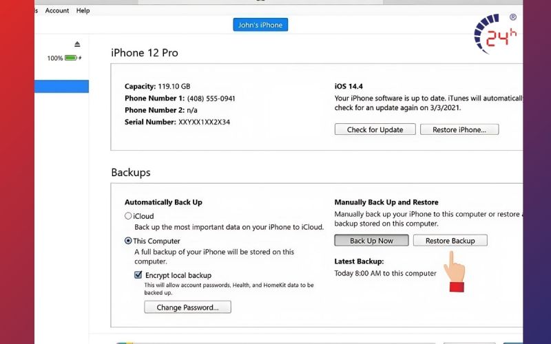 Cách mở khoá iCloud khi bị vô hiệu hoá kết nối iTunes