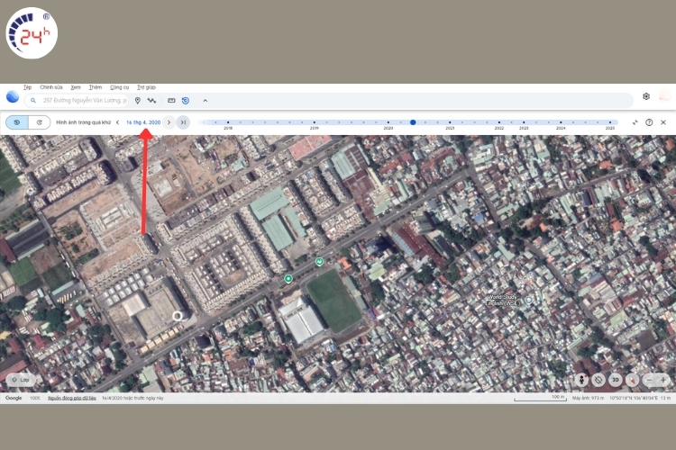 Xem lại nhà cũ bằng Google Earth