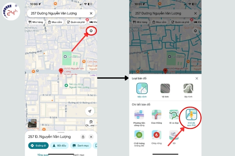 Cách xem nhà cũ trên Google Maps trên điện thoại nhanh chóng