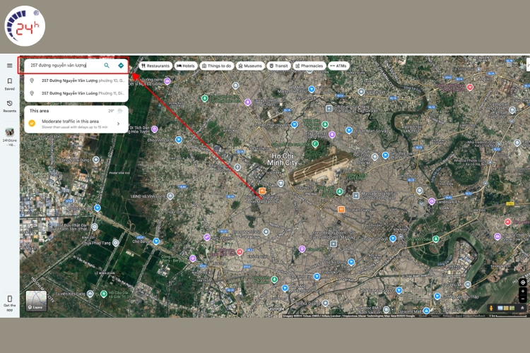 Cách xem lại nhà cũ trên Google Maps bằng laptop