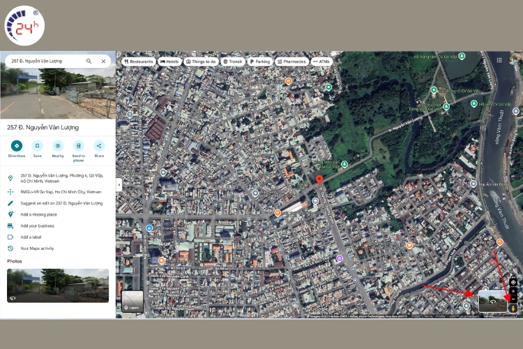 Cách xem lại nhà cũ trên Google Maps với street view