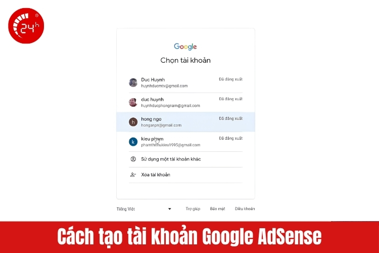 Cách tạo tài khoản AdSense B2